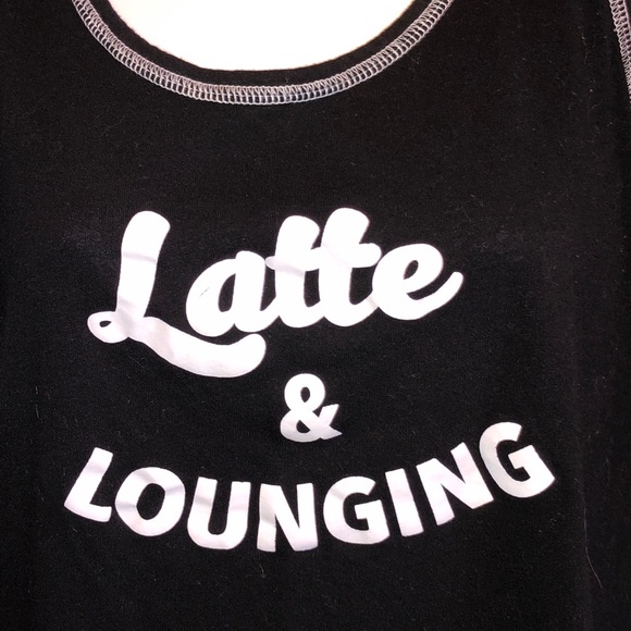 Latte & Lounging Soft Sleep (or workout) Top 14-16 - Picture 2 of 4